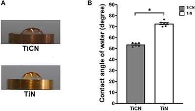Surface Characterization and Assessment of Biofilm Formation on Two Titanium-Based Implant Coating Materials